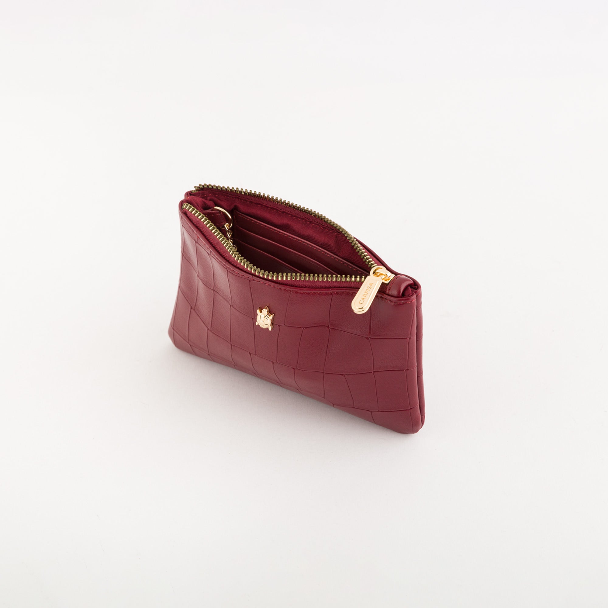 Portamonete Con Portachiavi Donna - Wels wallet Ciliegia