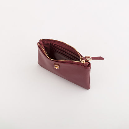 Women's Coin Purse With Keychain - Ginger wallet Cherry