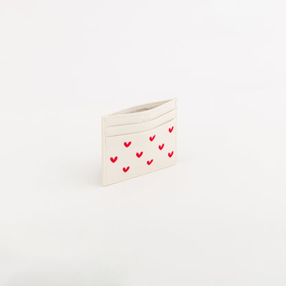 P/Women's Credit Cards - Lilia wallet v2 Butter/Lipstick Red