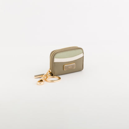 Monedero con llavero para mujer - Fresia wallet v2 Verde Lichene/Multi