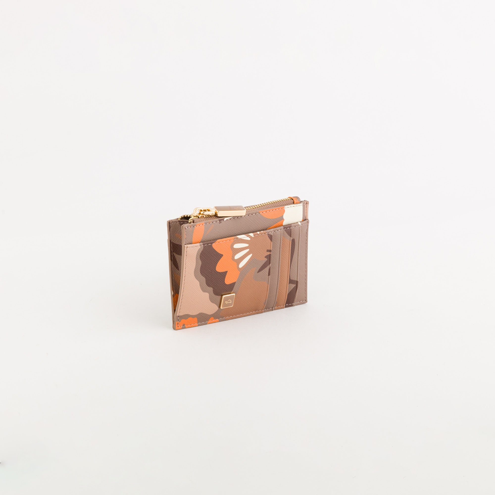 P/Coins With P/Credit Cards Women - Bouquet wallet v1 Taupe/Multicolour