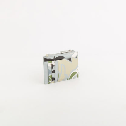 P/Coins With P/Credit Cards Women - Bouquet wallet v1 Multicolored Dusty Azure Blue