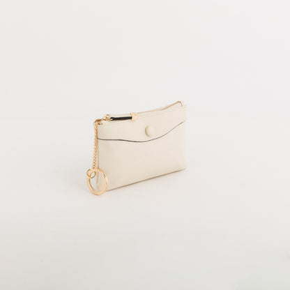 Women's Coin Purse With Keychain - Giada v2 wallet Butter