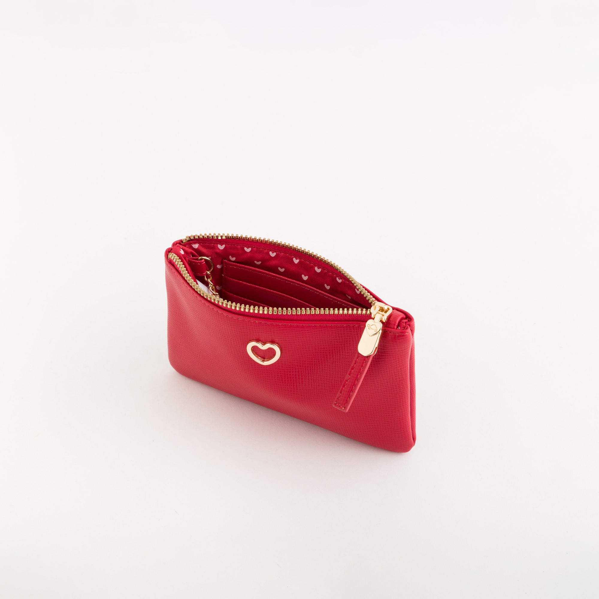 Women's Coin Purse With Keychain - Dalia wallet v3 Lipstick Red