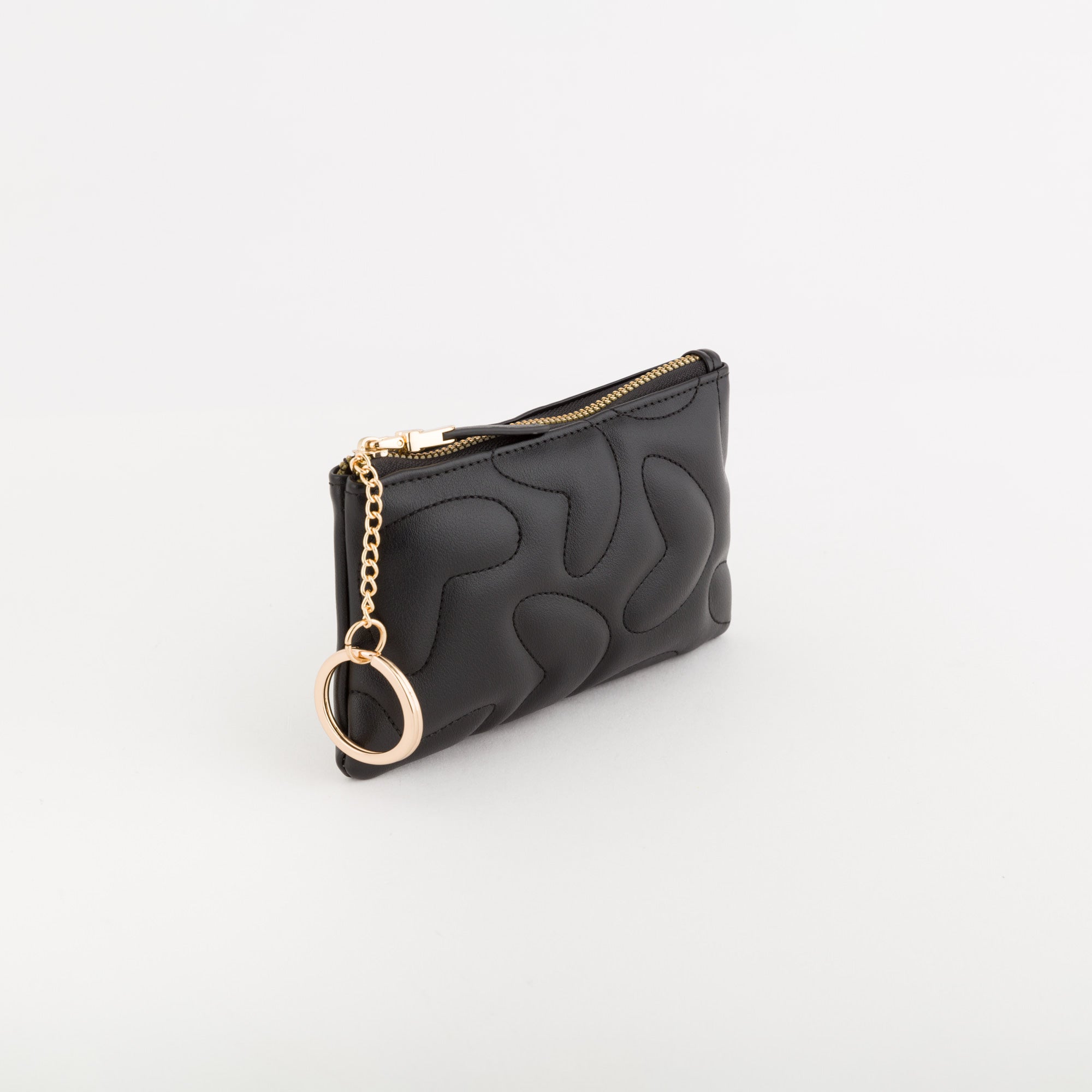 Porte-monnaie avec porte-clés pour femme - Portefeuille Dalia v2 Noir