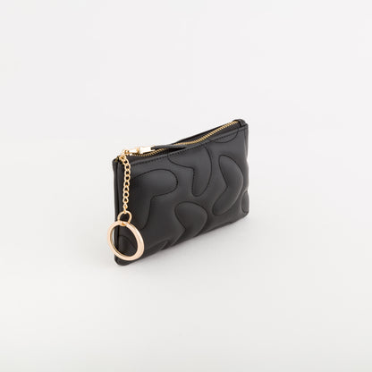 Porte-monnaie avec porte-clés pour femme - Portefeuille Dalia v2 Noir