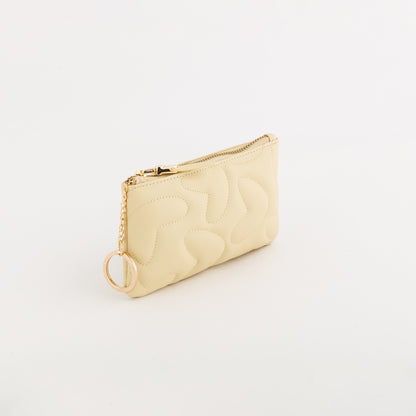 Women's Coin Purse With Keychain - Dalia wallet v2 Popcorn Yellow