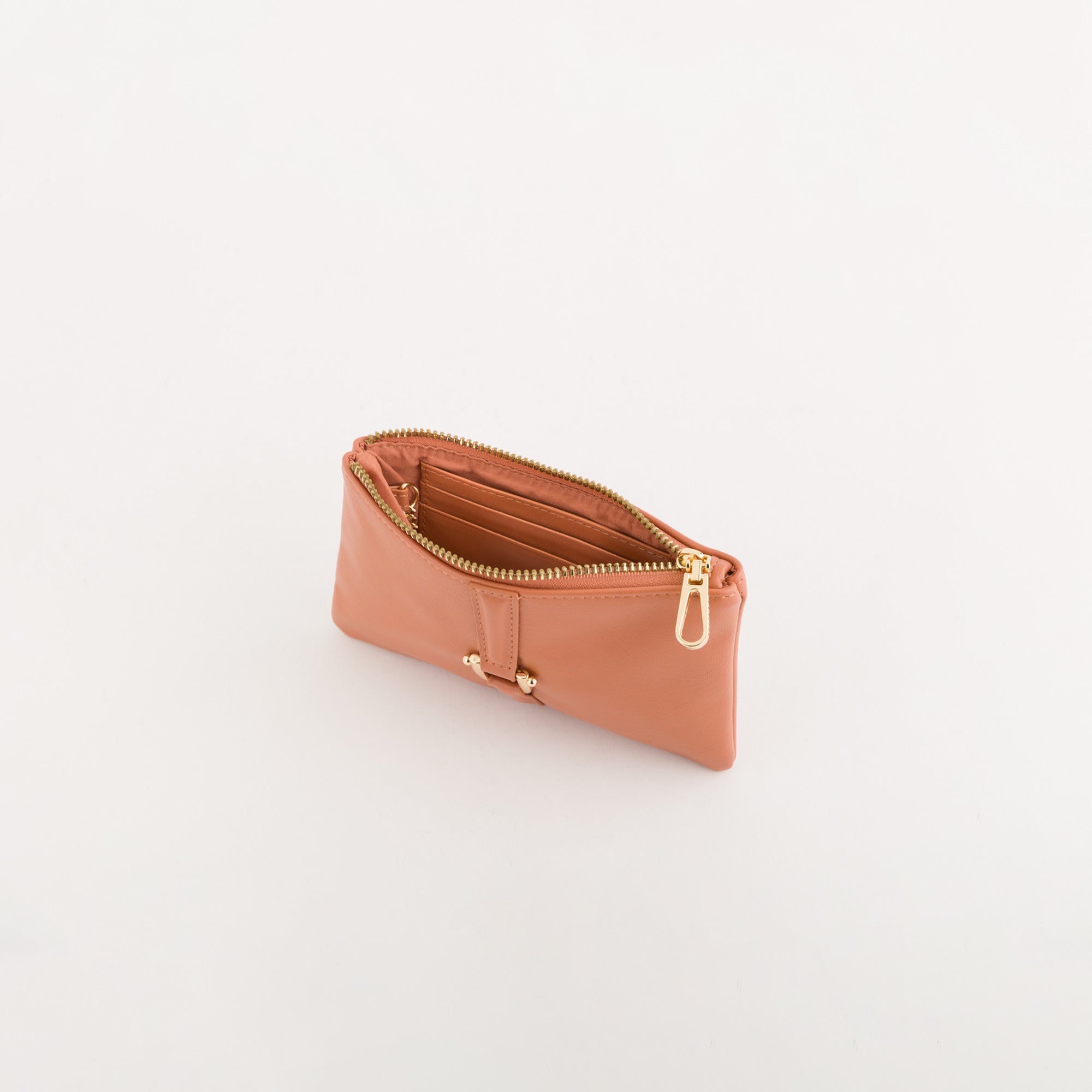 Women's Coin Purse With Keychain - Marie wallet Salmon