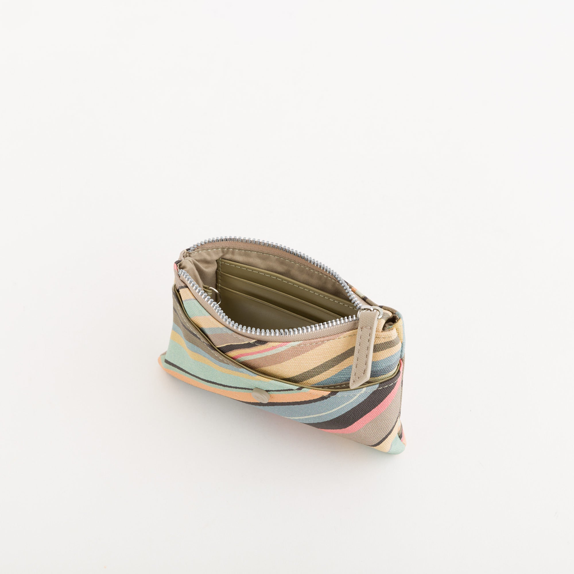 Portamonete Con Portachiavi Donna - Vally wallet v1 Multicolored Olive