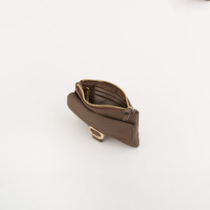 Portamonete Con Portachiavi Donna - Michela wallet v2 Cioccolato