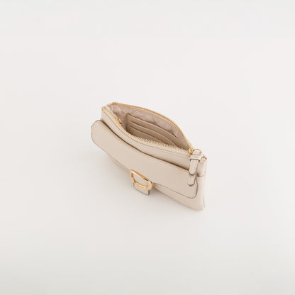 Geldbörse mit Schlüsselbund für Damen - Michela Wallet v5 Creme