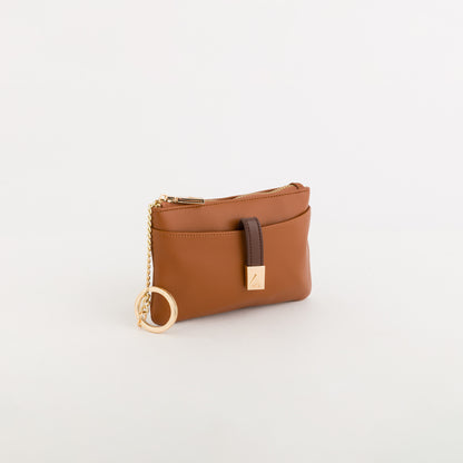 Women's Purse With Keychain - Eleonora wallet Leather/Multicolor