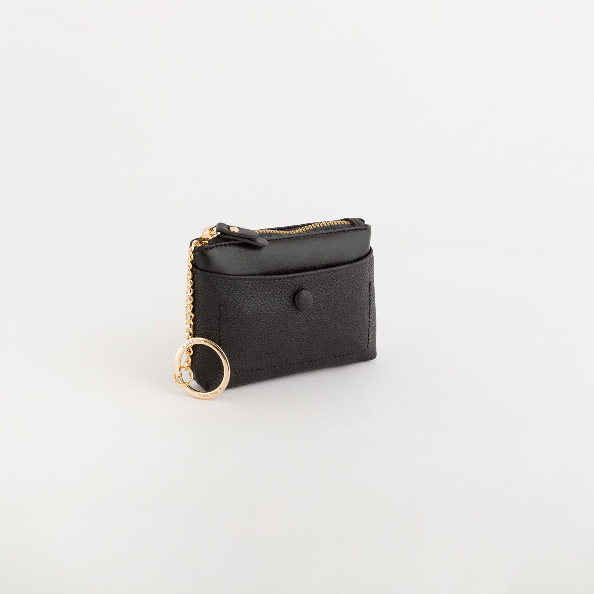 Portamonete Con Portachiavi Donna - Kitty wallet v1 Nero
