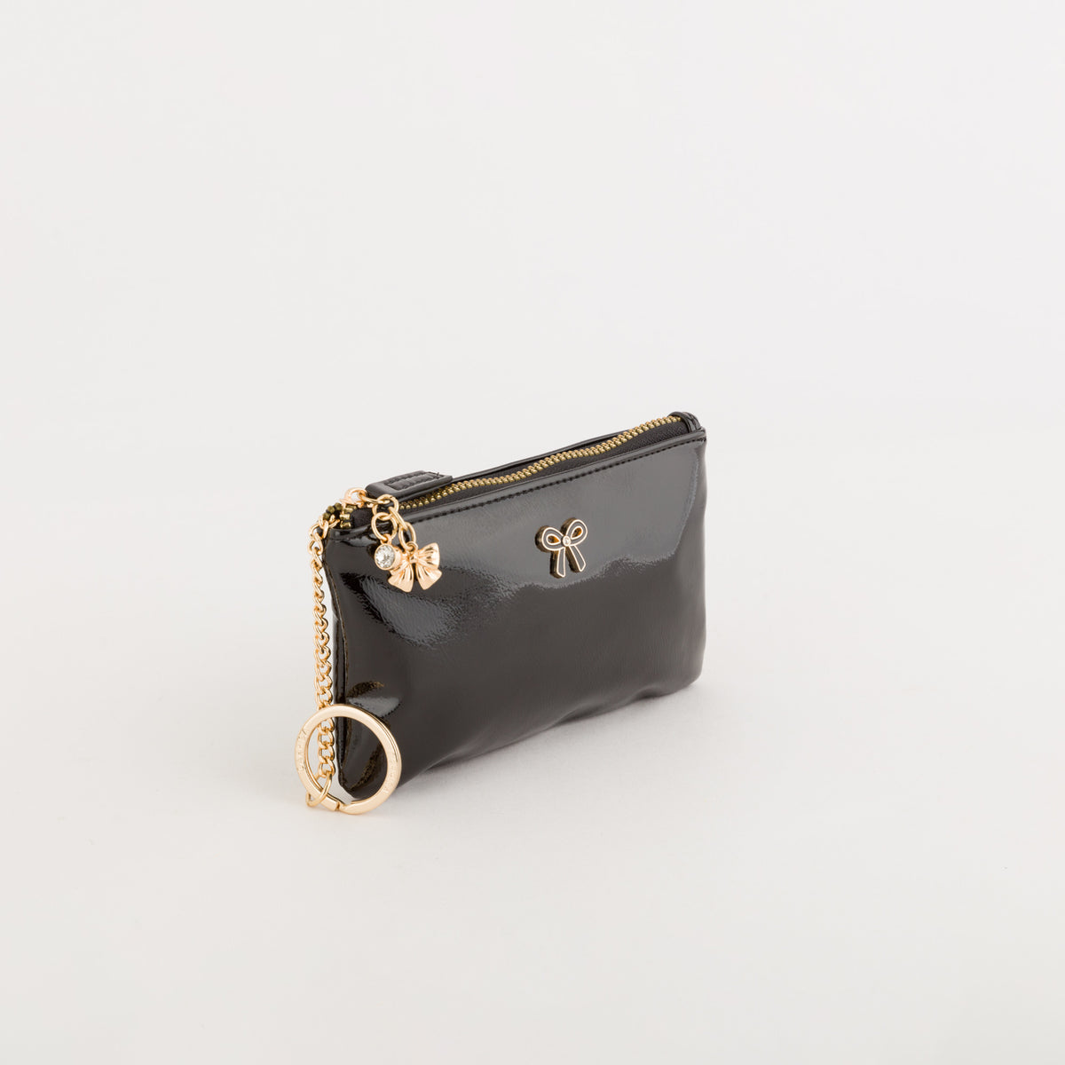 Portamonete Con Portachiavi Donna - Dafne wallet v1 Nero