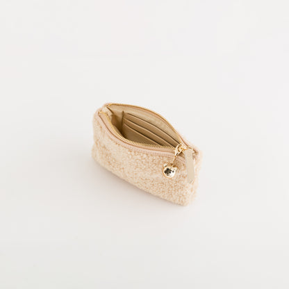Portamonete Con Portachiavi Donna - Fabiola wallet Crema