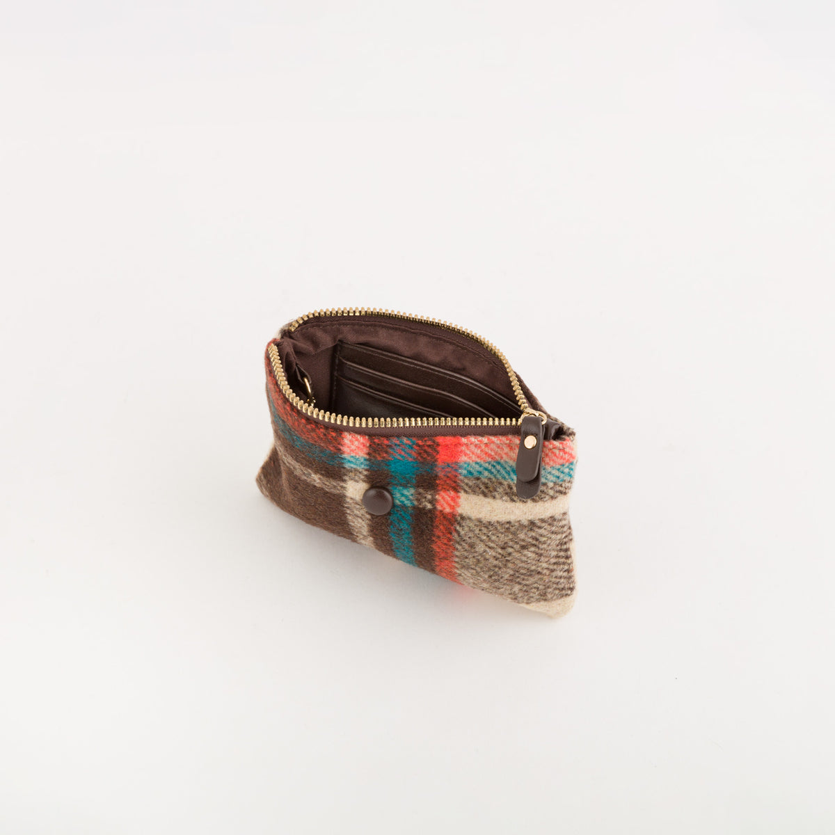 Portamonete Con Portachiavi Donna - Kitty wallet v2 Cioccolato Scuro/Multi