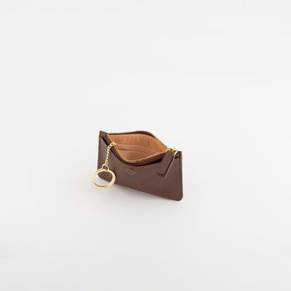 Portamonete Con Portachiavi Donna - Delta winter wallet Cioccolato