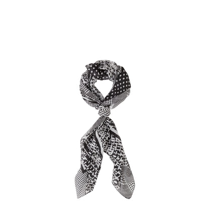 Foulard Donna - Foulard seta Nero/Multicolore