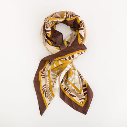 Women's Scarf - Scarf Multicolored Mocha Brown