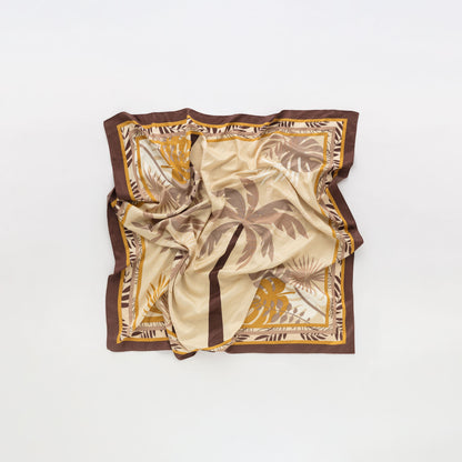 Women's Scarf - Scarf Multicolored Mocha Brown