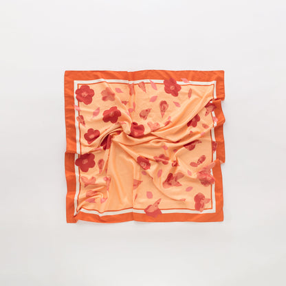 Damenschal - Halstuch Creme/Mehrfarbig