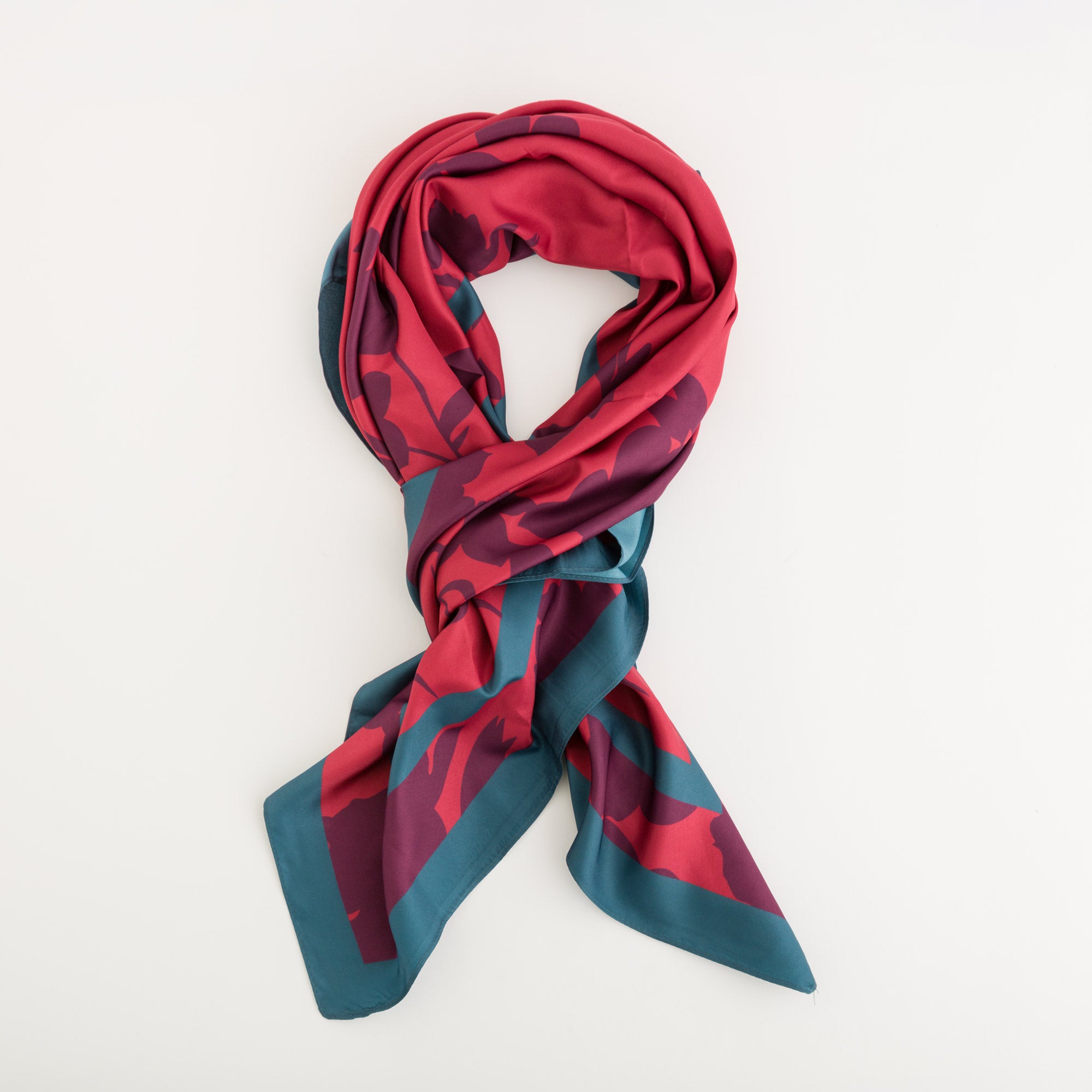 Women's Scarf - Scarf Multicolored wine