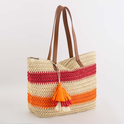 Damen-Shopping - Palma Rot/Mehrfarbig