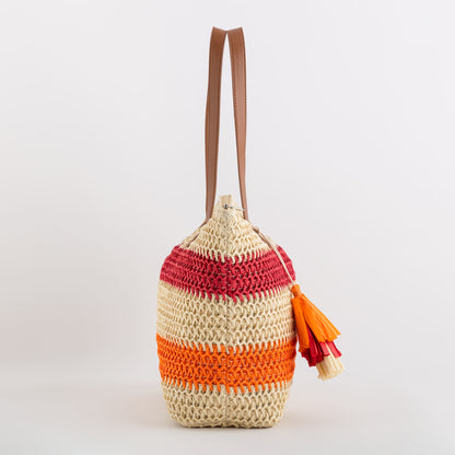 Damen-Shopping - Palma Rot/Mehrfarbig