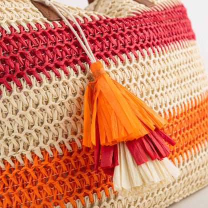 Damen-Shopping - Palma Rot/Mehrfarbig