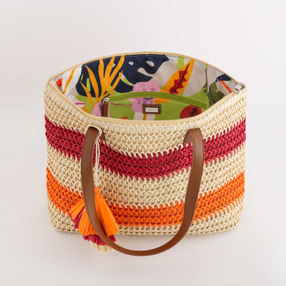 Damen-Shopping - Palma Rot/Mehrfarbig