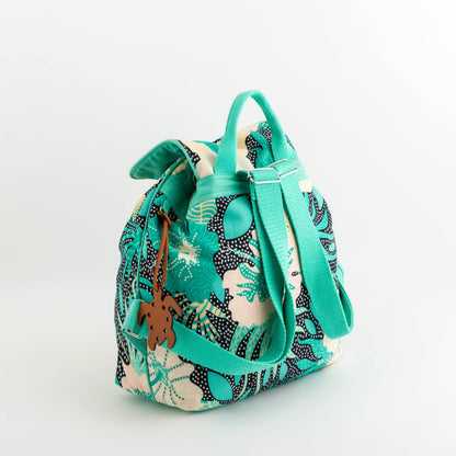 Women's Backpack - Marettimo Turquoise/Multicolor