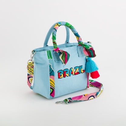 Damenhandtasche - Brasilien Klarer Himmel/Mehrfarbig