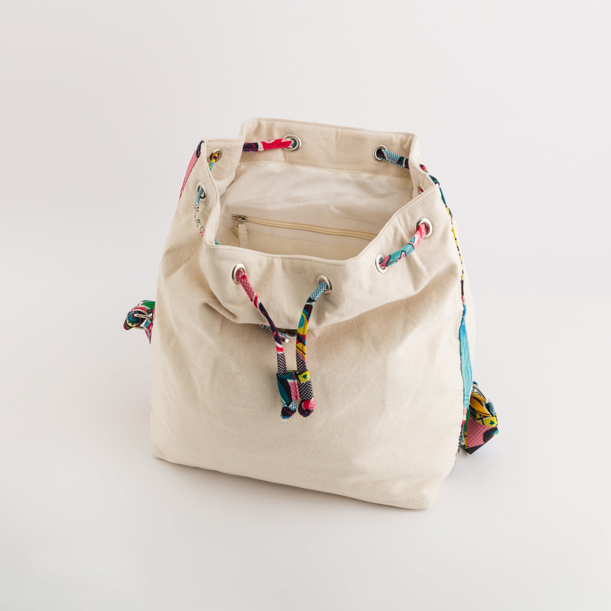 Damenrucksack - Brasilien Creme/Mehrfarbig