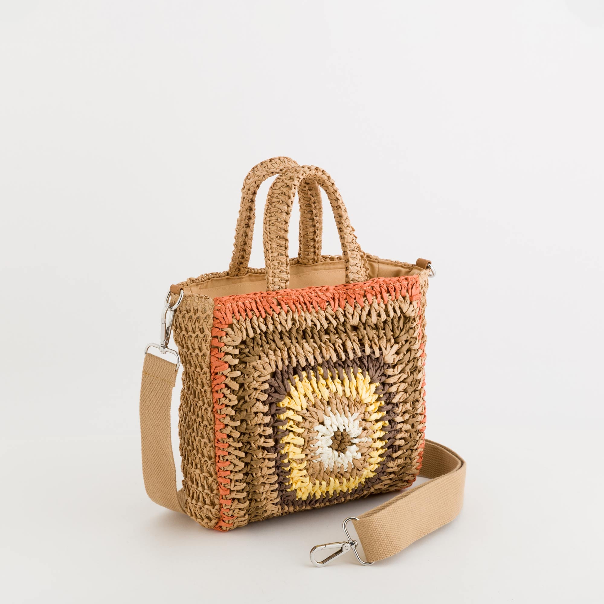 Borsa A Mano Donna - Brindisi Naturale/Multicolore