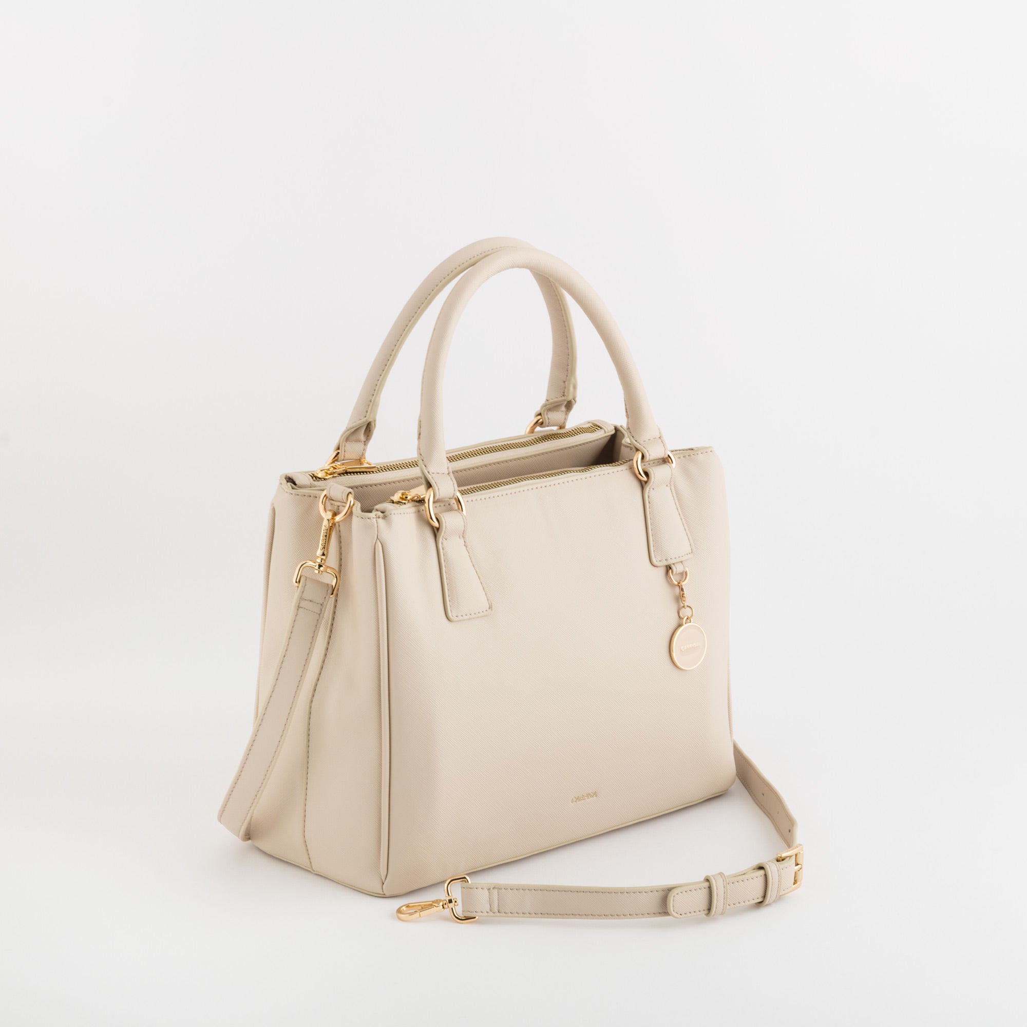 Damenhandtasche - Lotus v2 Creme