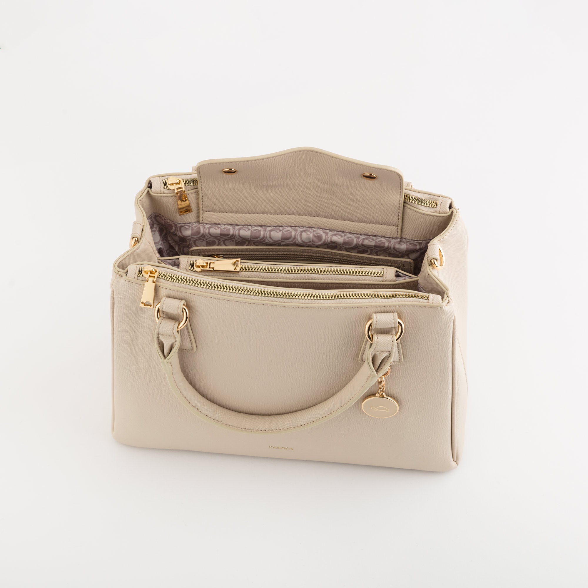 Damenhandtasche - Lotus v2 Creme