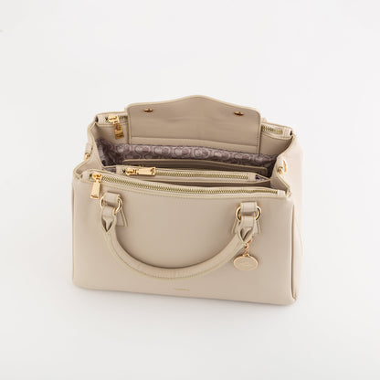 Damenhandtasche - Lotus v2 Creme
