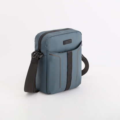 Sac à bandoulière pour homme - Urban move go Gris Bleu