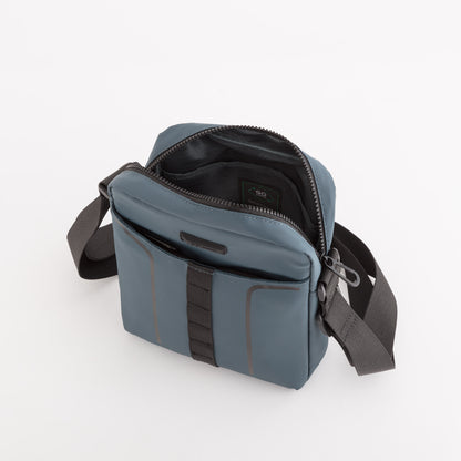 Sac à bandoulière pour homme - Urban move go Gris Bleu