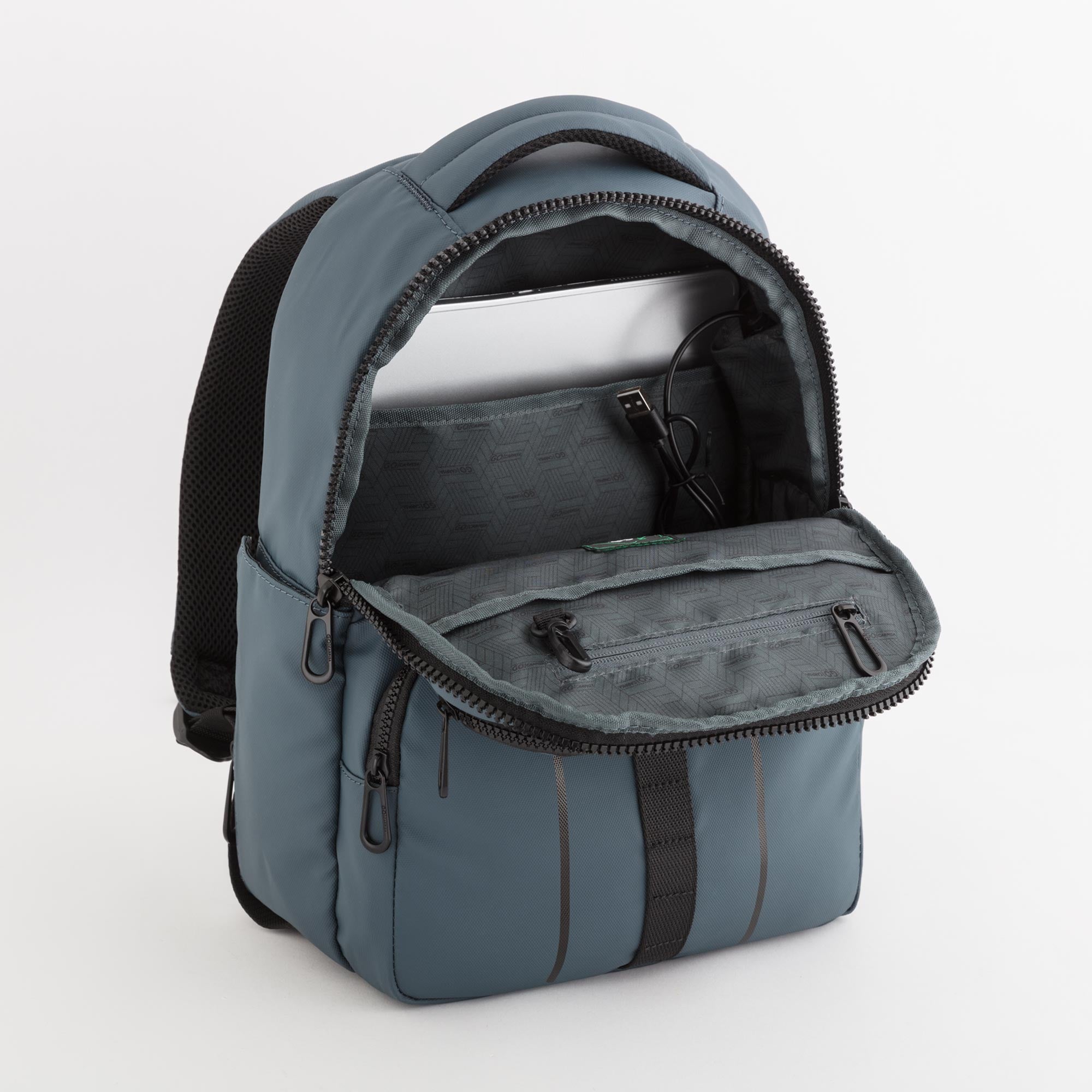 Sac à dos pour homme - Urban move go Gris Bleu