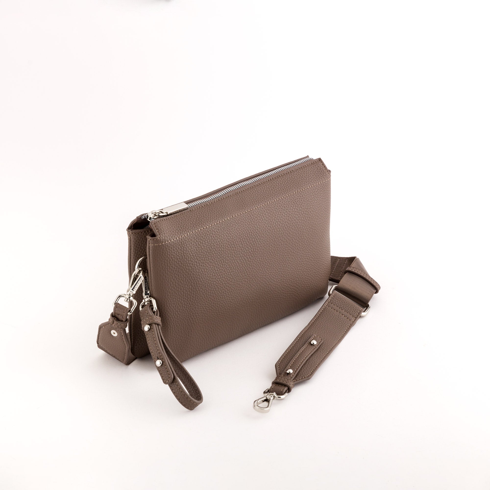 Schultertasche für Damen - Amelia v1 Taupe