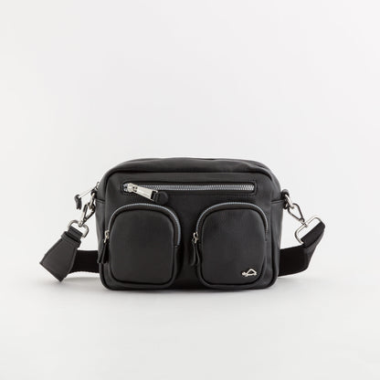 Schultertasche für Damen - Teodora Schwarz