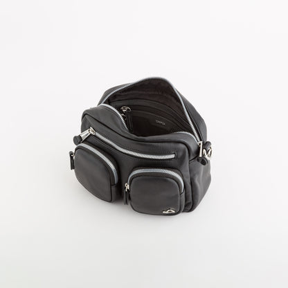 Schultertasche für Damen - Teodora Schwarz