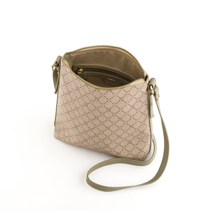 Women's Shoulder Bag - Fiorenza Tortora/Bamboo