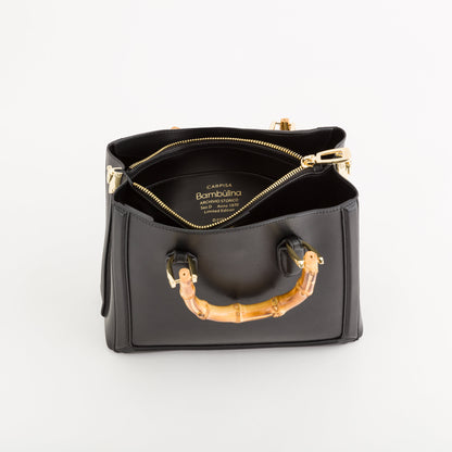Damenhandtasche - Bambùlina Schwarz