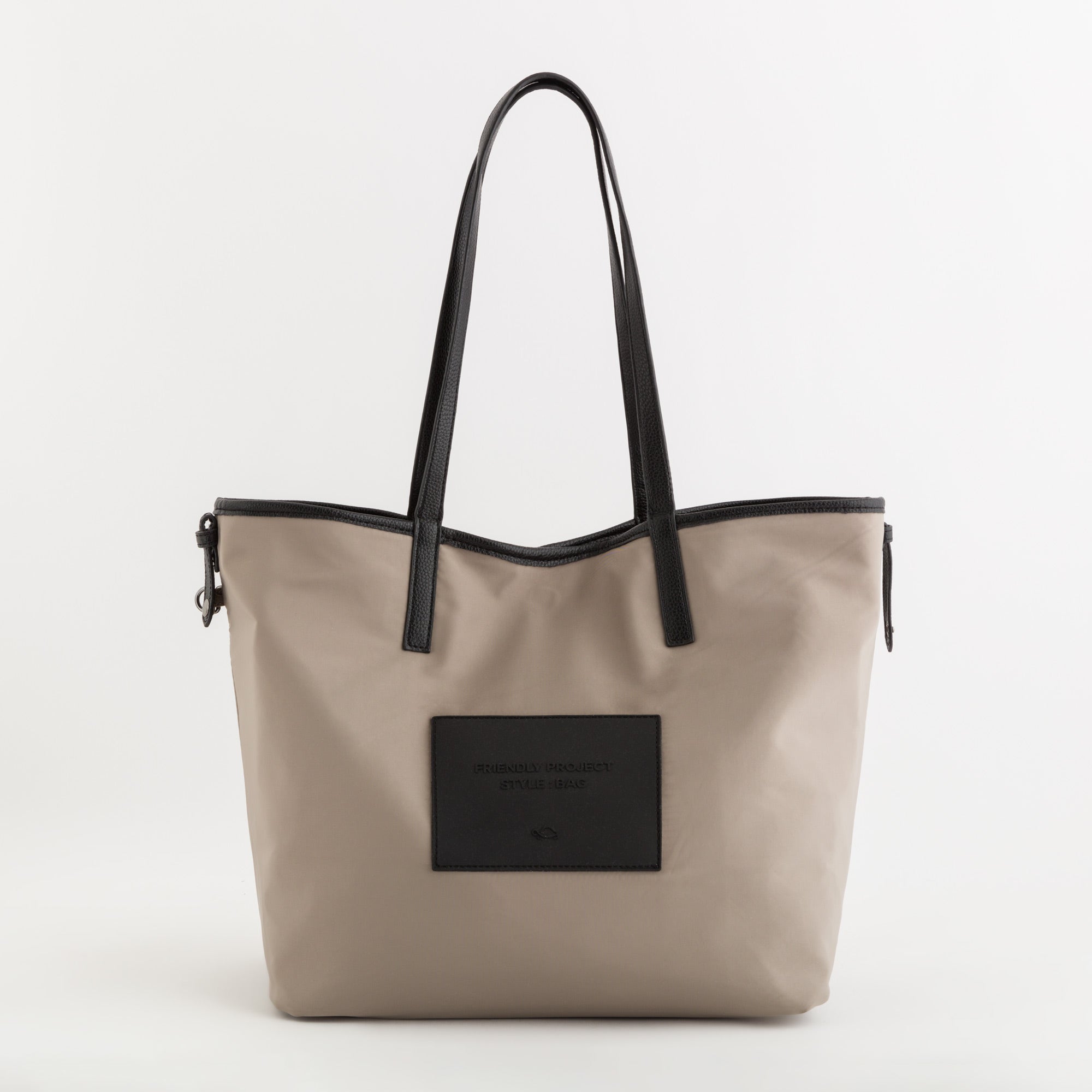 Reversible shopping - Friendly double bag Bamboo/Tobacco