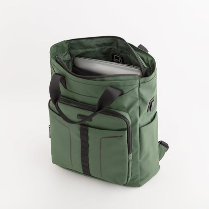 Shopping/backpack - Urban move go (winte Pine green