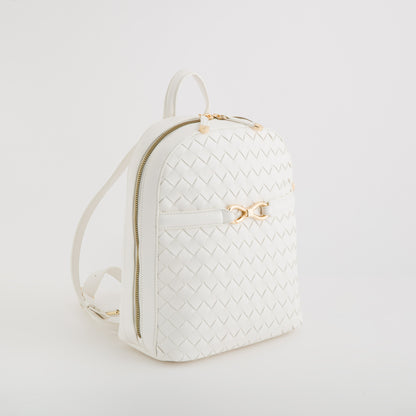 Women's Backpack - Petunia White
