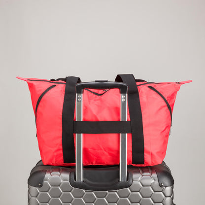 Foldable Duffel Bag - Yuna Imperial Red