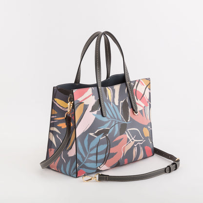 Damenhandtasche - Jasper Grau/Mehrfarbig